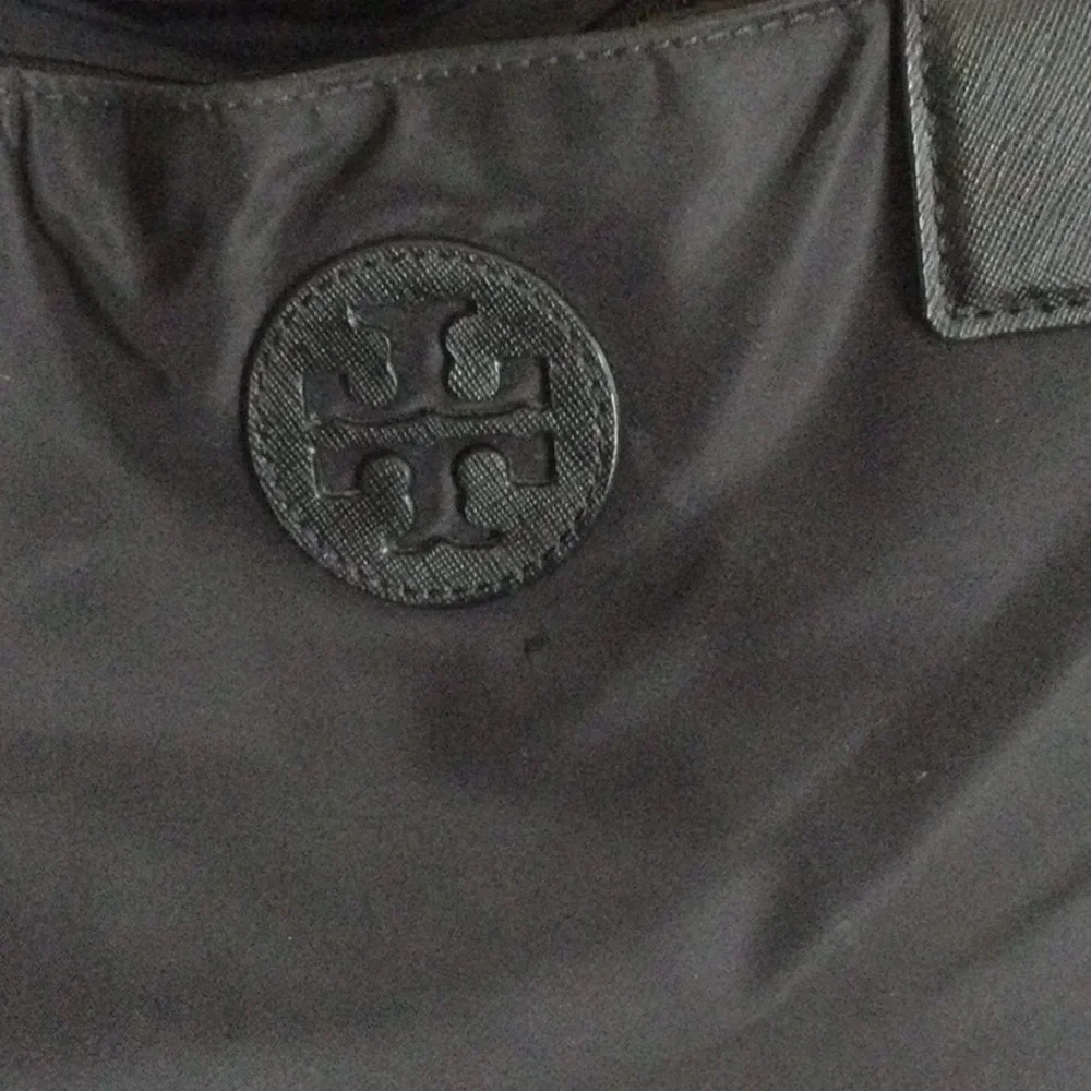 Tory Burch Black Nylon Laptop Tote